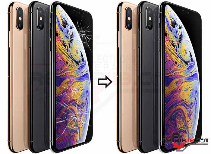 تعویض گلس ال سی دی گوشی آیفون ایکس اس iPhone XS