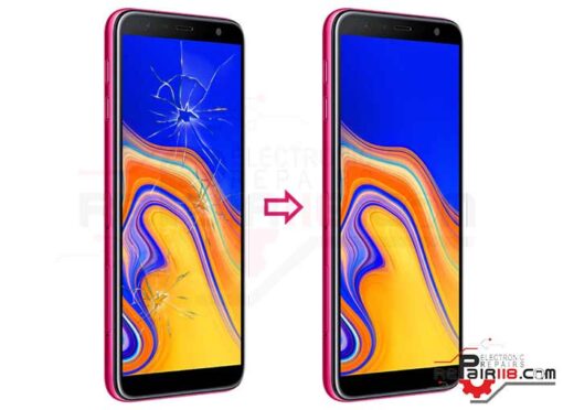 تعویض گلس ال سی دی گوشی سامسونگ Samsung Galaxy J4 Plus