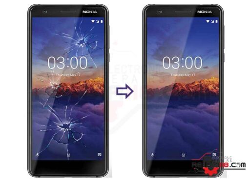 تعویض گلس ال سی دی گوشی نوکیا Nokia 3.1