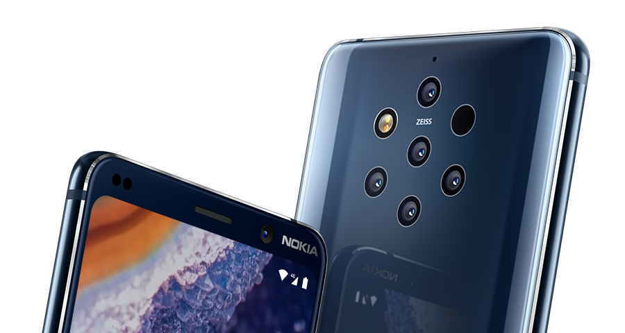 دوربین جلو گوشی Nokia 9 PureView