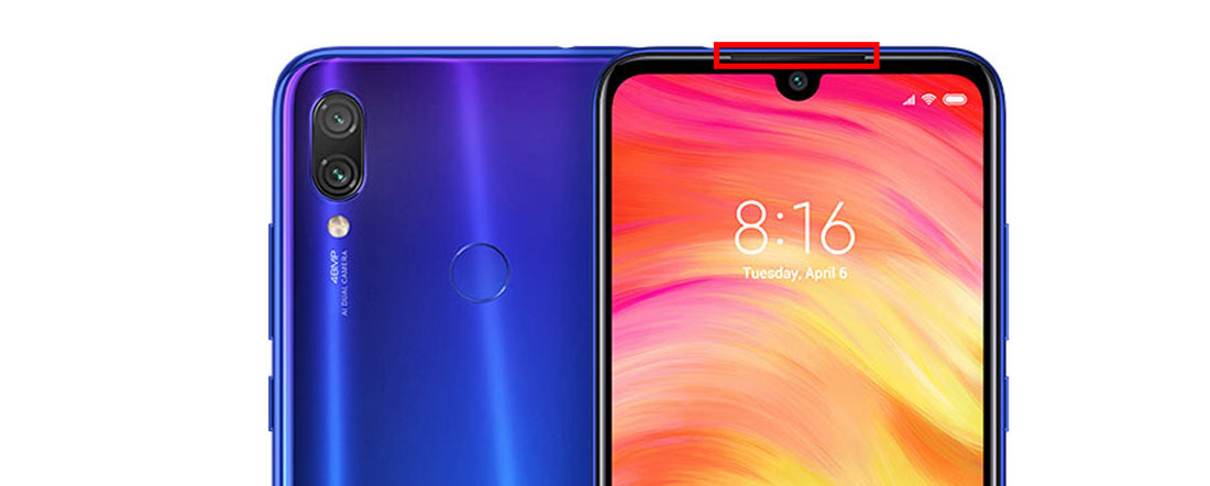 تعویض اسپیکر مکالمه شیائومی Redmi Note 7 Pro