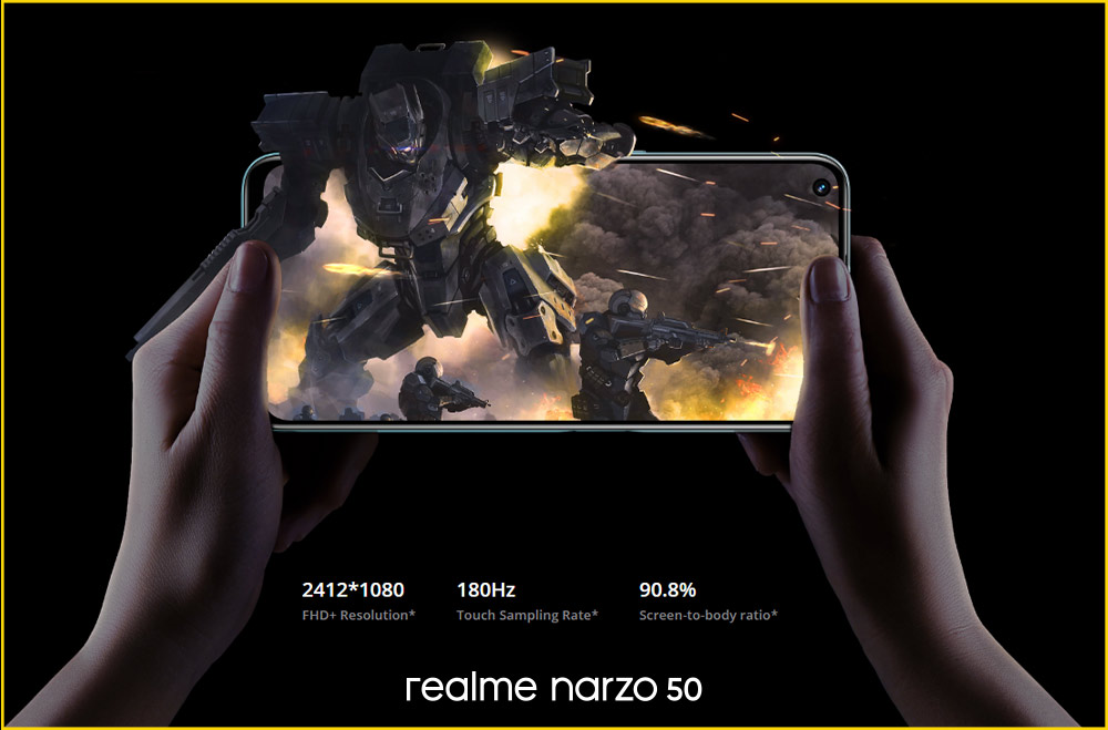 تعویض تاچ ال سی دی گوشی Realme Narzo 50